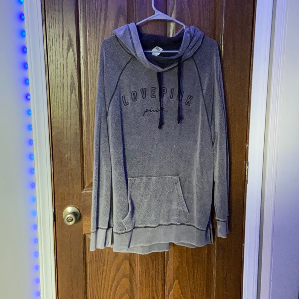 PINK grey hoodie